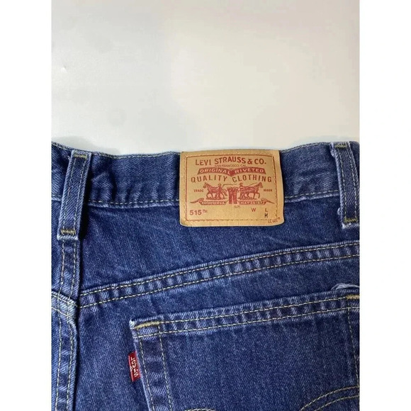 Vintage Levi’s 515 Cut Off Shorts 3” Dark Blue Wash Women’s Size 10 Made In USA - Picture 7 of 7